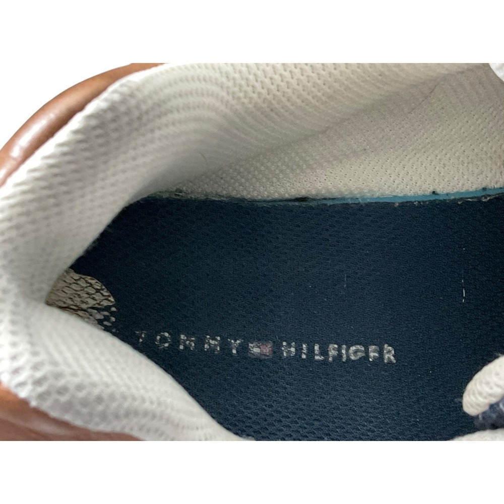 Tommy Hilfiger Mens Valen 2 Navy Blue Cognac Mesh Suede Sneakers TMVALEN2-M 9.5 - Picture 12 of 13